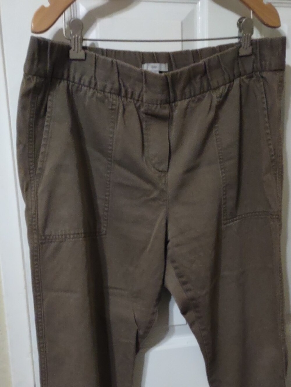 Gap Casual Elastic Waist Brown Jogger Pants Size M Petite - Picture 5 of 7